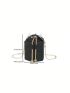 Mini Cartoon Embossed Bucket Bag Drawstring Design Chain Strap