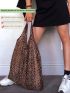 Fashion Printing Foldable Shopping Bag Tote Folding Pouch Handbag Convenient Oversized