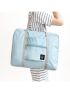 Solid Color Foldable Travel Bag For Men And Women's Clothing Bag Shopping Shoulder Bag