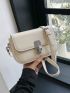 Mini Flap Square Bag Fashionable Turn-lock PU