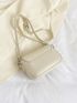 Mini Flap Square Bag Fashionable Turn-lock PU