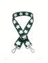 Adjustable Bag Strap Polyester Floral Pattern