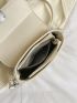 Mini Flap Square Bag Fashionable Turn-lock PU