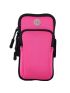 Multi-Function Pink Polyester Zipper Sports Arm Bag For Running