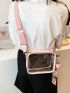 Female Transparent PVC Clear Phone Bag Mini Fashion Casual Waterproof Adjustable Strap Shoulder Bag