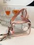 Female Transparent PVC Clear Phone Bag Mini Fashion Casual Waterproof Adjustable Strap Shoulder Bag