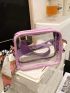 Female Transparent PVC Clear Phone Bag Mini Fashion Casual Waterproof Adjustable Strap Shoulder Bag