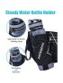 PACEARTH Hydration Running Water Bottle Belt, 7-Pocket Running Fanny Pack with Water Bottle Holder for Men Women Reflective Running Belt for Men Women - Fit All Phones(Bottle Not Included)