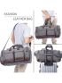 Travel Bag with Shoe Compartment,Weekender Overnight Bag Waterproof Canvas Large Carry On Bag Travel Tote Duffel Bag for Men or Women