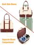 Travel Bag Weekender Bag Canvas Duffle Bag with Shoe Compartment Durable Foldable Tote Easy to Carry Versatile